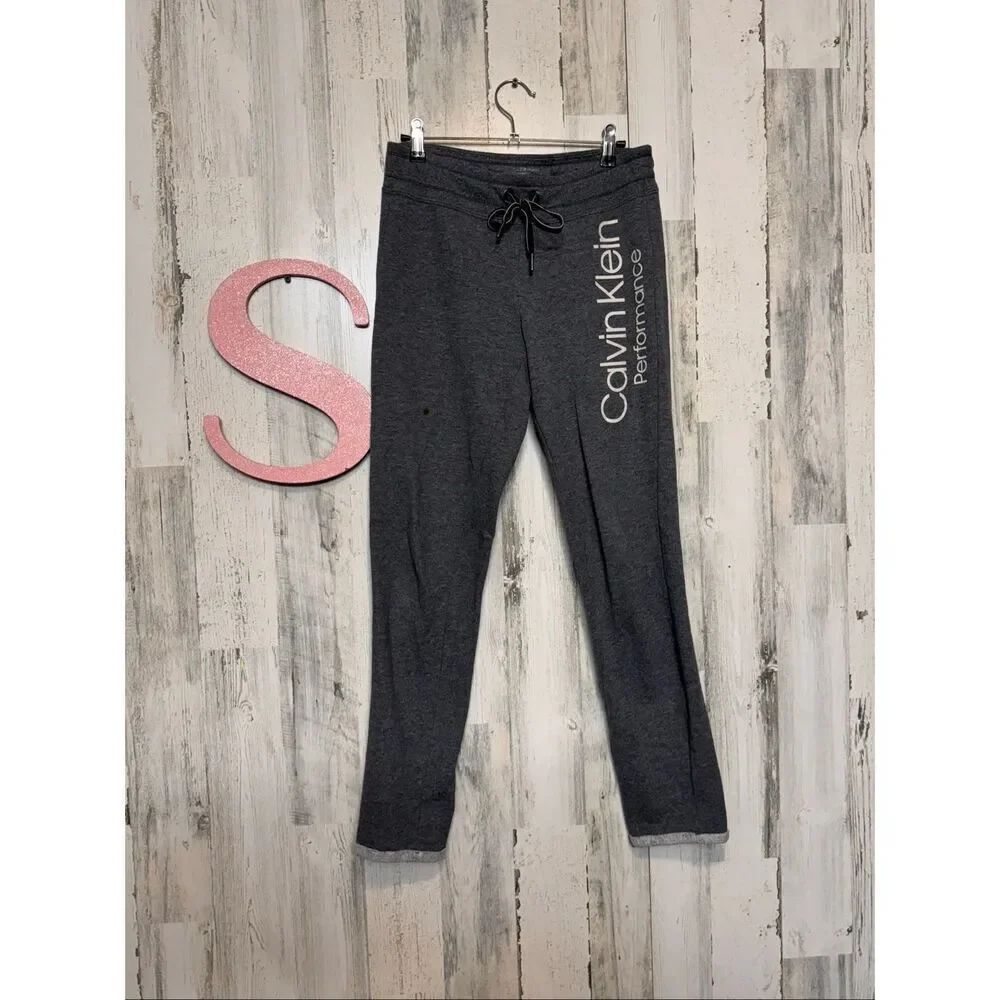 Calvin Klein Performance Jogger Sweatpants Gray Small